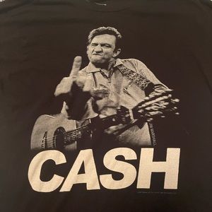 Jim Marshall XL Johnny Cash Folsom Prison Bird Flip T-Shirt